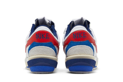 Cortez 4.0 Sacai White University Red Blue - widok z przodu - Rozmiary XS-XXL