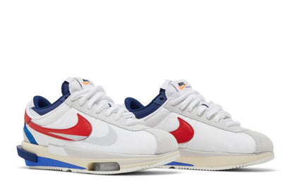 Cortez 4.0 Sacai White University Red Blue - widok z drugiego boku - Premium Quality