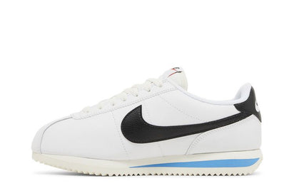 Nike NIke Cortez White Black Light Photo Blue czarny-biały - widok główny z boku | Saturaise.com