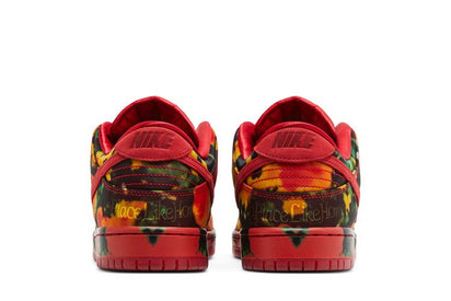 Buty Nike SB Dunk Low The Wizard of Oz Poppy Field - widok z przodu - Rozmiary EU