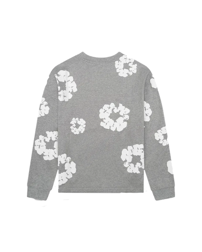 Kup oryginalne Denim Tears Long Sleeve Cotton Wreath T-shirt Grey DT-DTLSCW-GREY - widok z drugiego boku - Sneakersy