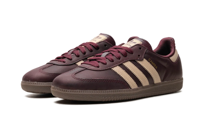 Kup oryginalne Adidas Samba OG Maroon Crystal Sand (Women's) IF7004 - widok z drugiego boku - Sneakersy