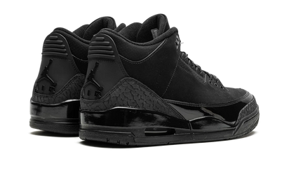 100% Oryginalne Air Jordan 3 Retro Black Cat (2025) - widok z tyłu - 1199.00 PLN