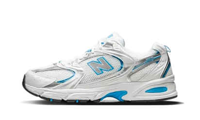 New Balance 530 White Sky Blue biały-niebieski - widok główny z boku | Saturaise.com