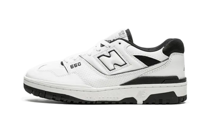 New Balance 550 White Black czarny-biały - widok główny z boku | Saturaise.com