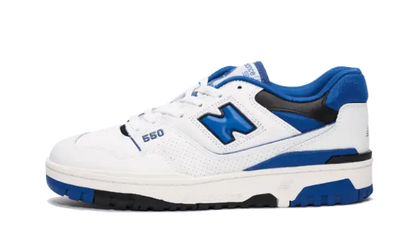 New Balance 550 White Blue czarny-biały - widok główny z boku | Saturaise.com