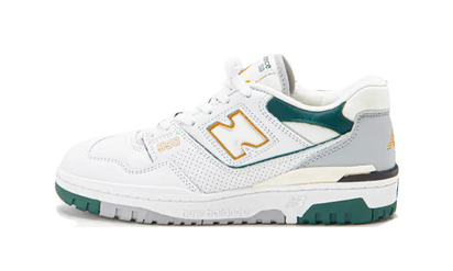 New Balance 550 White Nightwatch Green biały-zielony - widok główny z boku | Saturaise.com