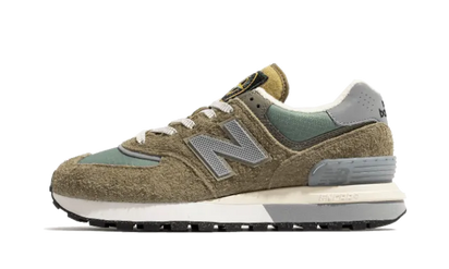 New Balance 574 Stone Island Legacy niebieski-zielony - widok główny z boku | Saturaise.com
