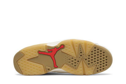 Air Jordan 6 Retro Quai 54 Sail Brown (2020) - widok z góry - Dostawa 24h - Darmowa wysyłka