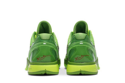 Yeezy Nike Kobe 6 Protro Grinch (2020) żółto-czarny - detale i podeszwa | Saturaise.com