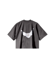 Kup oryginalne Yeezy Gap Engineered by Balenciaga Dove No Seam Tee Dark Grey - widok z drugiego boku - Sneakersy