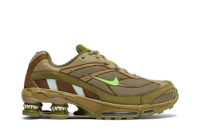 Shox Ride 2 Supreme Kaki - widok z przodu - Rozmiary XS-XXL