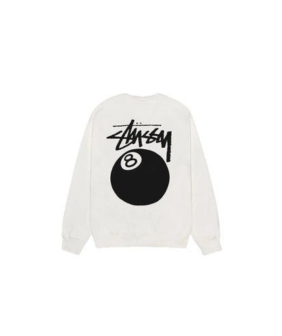 Stussy 8 Ball Pigment Dyed Crewneck Natural - widok z drugiego boku - Premium Quality