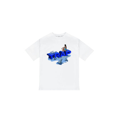 Trapstar Trapstar Can’t Trap A Trapper Tee White - widok główny z boku - Streetwear