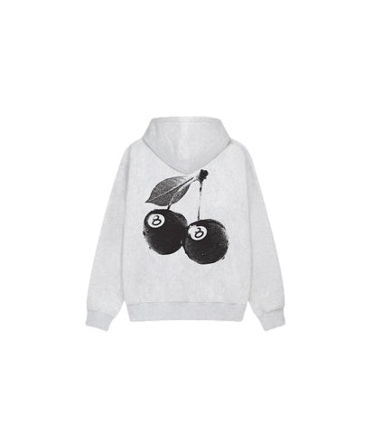 Stussy Stussy Cherries Hoodie Ash Grey - widok główny z boku - Streetwear