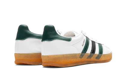 Buty Adidas Gazelle Indoor White Collegiate Green - widok z przodu - Rozmiary EU