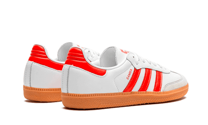 Buty Adidas Samba OG White Solar Red Gum - widok z przodu - Rozmiary EU