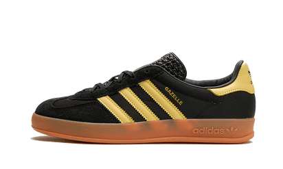 Adidas Gazelle Indoor Core Black Almost Yellow czarny-żółty - widok główny z boku | Saturaise.com