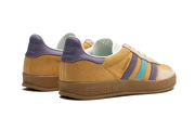 Buty Adidas Gazelle Indoor Glow Orange Shadow Violet - widok z przodu - Rozmiary EU