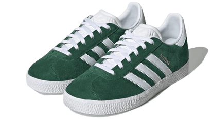 Kup oryginalne Gazelle Junior Dark Green White - widok z drugiego boku - Sneakersy