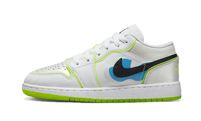 Air Jordan Air Jordan 1 Low SE Warped Swoosh żółto-czarny - widok główny z boku | Saturaise.com