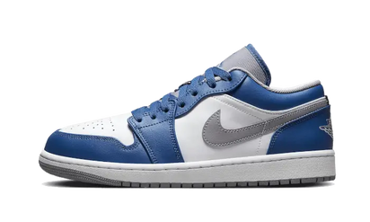 Air Jordan Air Jordan 1 Low True Blue szaro-czarny - widok główny z boku | Saturaise.com