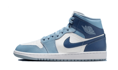 Air Jordan Air Jordan 1 Mid Blue czarny-biały - widok główny z boku | Saturaise.com