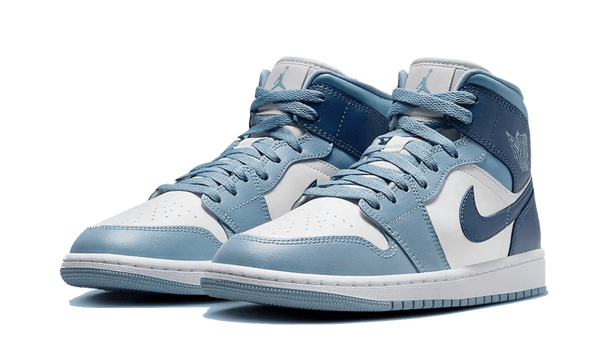 Air Jordan 1 Mid Blue - Kup oryginalne Air Jordan 1 Mid Blue BQ6472-140 - widok z drugiego boku - Sneakersy