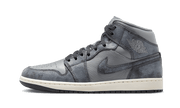 Air Jordan Air Jordan 1 Mid Distressed Smoke Grey czarny-biały - widok główny z boku | Saturaise.com