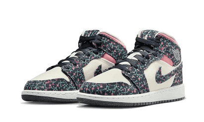 Kup oryginalne Air Jordan 1 Mid Floral Canvas FJ3451-001 - widok z drugiego boku - Sneakersy