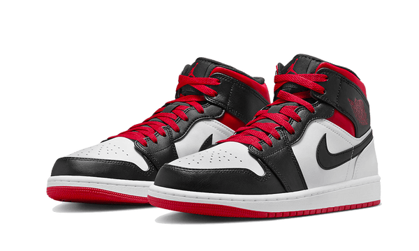 Air Jordan 1 Mid Gym Red Black Toe - Kup oryginalne Air Jordan 1 Mid Gym Red Black Toe DQ8426-106 - widok z drugiego boku - Sneakersy