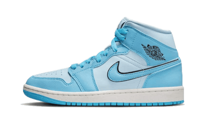 Air Jordan Air Jordan 1 Mid SE Ice Blue czarny-biały - widok główny z boku | Saturaise.com