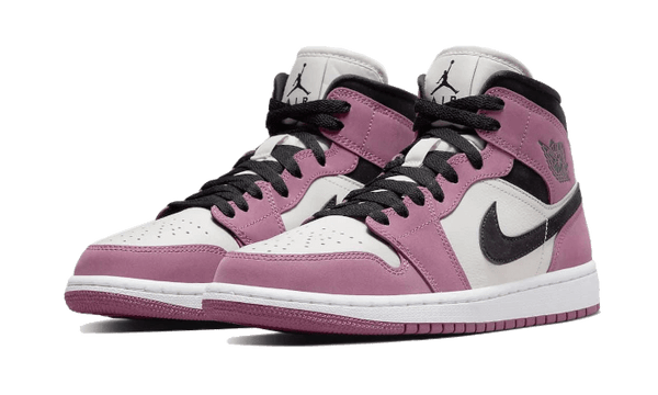 Air Jordan 1 Mid Light Mulberry - Kup oryginalne Air Jordan 1 Mid Light Mulberry DC7267-500 - widok z drugiego boku - Sneakersy