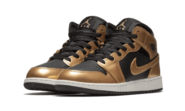 Air Jordan 1 Mid Metallic Gold - Kup oryginalne Air Jordan 1 Mid Metallic Gold DR6967-071 - widok z drugiego boku - Sneakersy