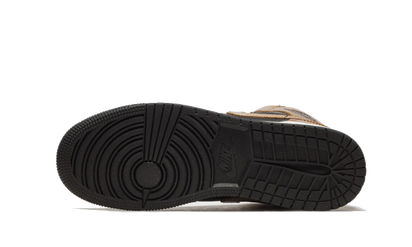 Buty Air Jordan Air Jordan 1 Mid Metallic Gold - widok z przodu - Rozmiary EU