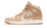 Air Jordan Air Jordan 1 Mid SE Legend Light Brown biały-czerwony - widok główny z boku | Saturaise.com
