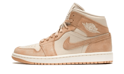 Air Jordan Air Jordan 1 Mid SE Legend Light Brown biały-czerwony - widok główny z boku | Saturaise.com