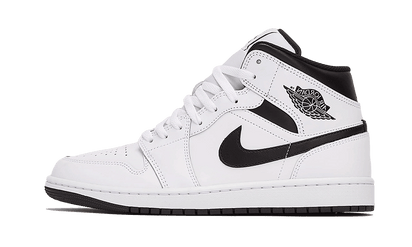 Air Jordan Air Jordan 1 Mid White Black czarny-biały - widok główny z boku | Saturaise.com