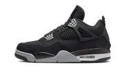 Air Jordan Air Jordan 4 Black Canvas czarny-biały - widok główny z boku | Saturaise.com