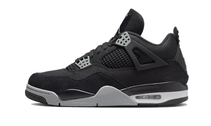 Air Jordan Air Jordan 4 Black Canvas czarny-biały - widok główny z boku | Saturaise.com
