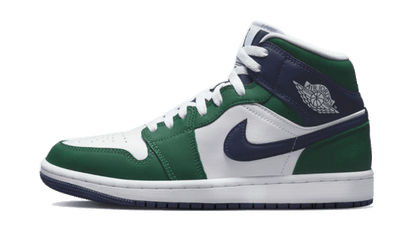 Air Jordan Air Jordan 1 Mid Seahawks biały-granatowy - widok główny z boku | Saturaise.com