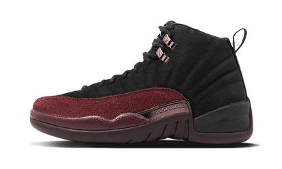 Air Jordan Air Jordan 12 Retro SP A Ma Maniére Black Burgundy Crush czarny-brązowy - widok główny z boku | Saturaise.com
