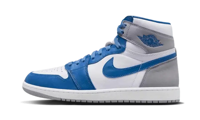 Air Jordan Air Jordan 1 High Retro OG True Blue szaro-czarny - widok główny z boku | Saturaise.com