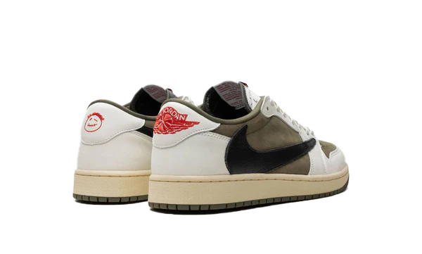 Air Jordan 1 Retro Low OG SP Travis Scott Medium Olive - Kup oryginalne Air Jordan 1 Retro Low OG SP Travis Scott Medium Olive DM7866-200 - widok z drugiego boku - Sneakersy
