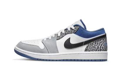 Air Jordan Air Jordan 1 Low SE True Blue czarny-biały - widok główny z boku | Saturaise.com