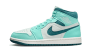 Air Jordan Air Jordan 1 Mid Bleached Turquoise czarny-biały - widok główny z boku | Saturaise.com