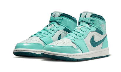 Kup oryginalne Air Jordan 1 Mid Bleached Turquoise DZ3745-300 - widok z drugiego boku - Sneakersy