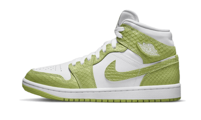 Air Jordan Air Jordan 1 Mid Green Python czarny-biały - widok główny z boku | Saturaise.com