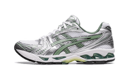 Asics Gel-Kayano 14 White Pure Silver Slate Grey Sage biały-szary - widok główny z boku | Saturaise.com