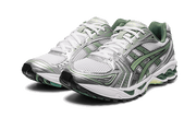 Kup oryginalne Gel-Kayano 14 White Pure Silver Slate Grey Sage - widok z drugiego boku - Sneakersy